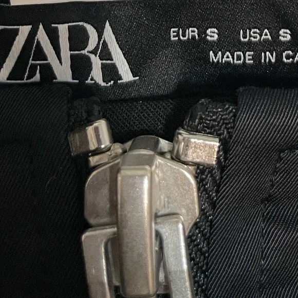 Zara Women’s Black Skirt/Cargo Pants Size Small NWOT - Picture 5 of 5